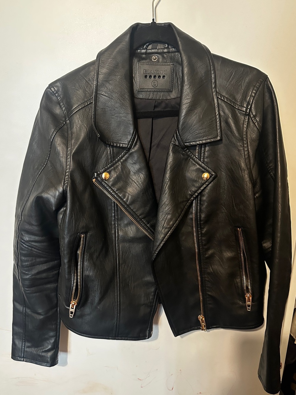 Blank NYC Moto Jacket with Gold Hardware